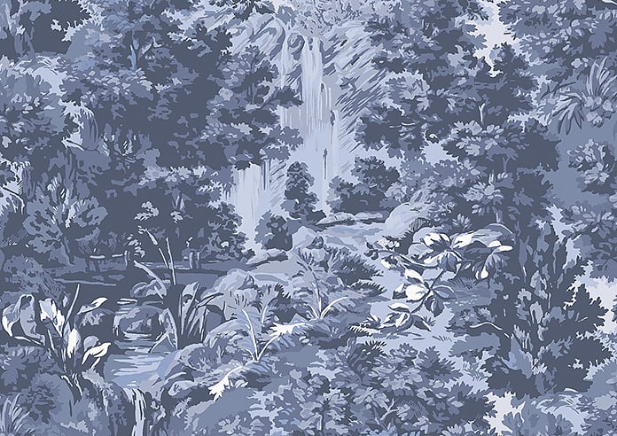 Ted Baker Landscape, Navy - Roller Blind - Image 6